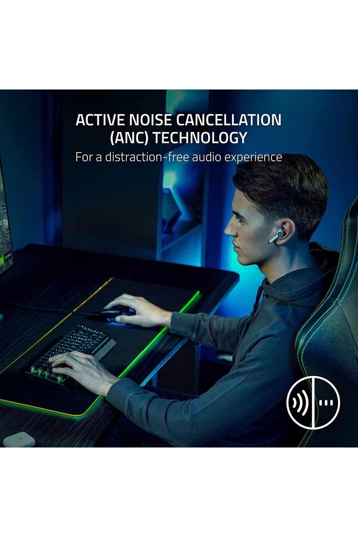 Razer Hammerhead HyperSpeed TWS Kablosuz Oyuncu Kulaklığı (PlayStation)