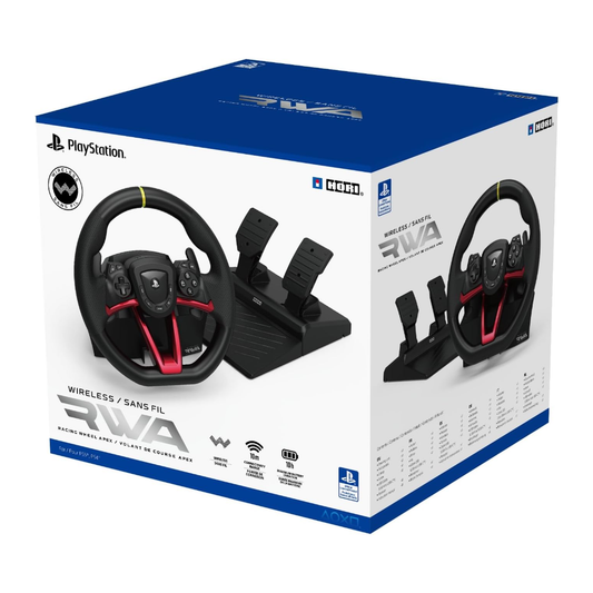 Hori APEX Kablosuz PS5 Yarış Direksiyon Seti – Resmi Sony Lisanslı, Ps5 Ps4 PC Uyumlu