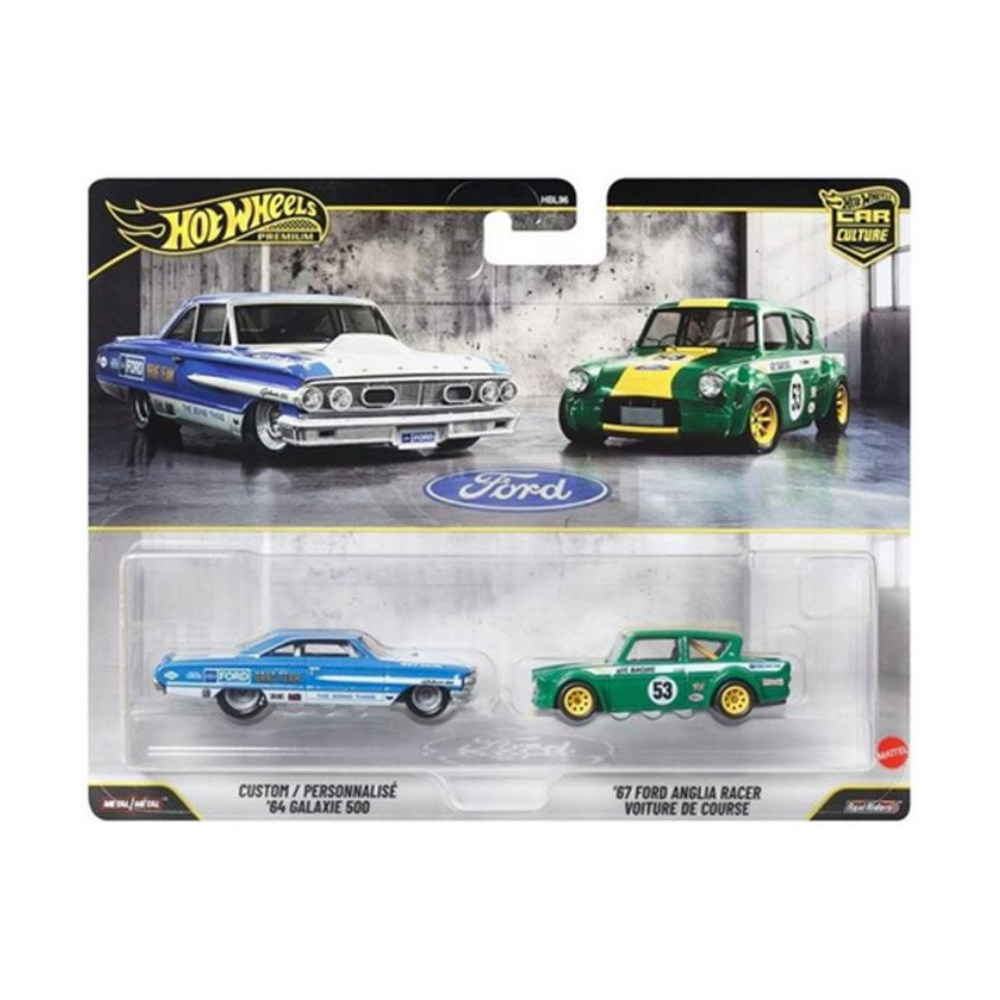 Hot Wheels Car Culture 2’li Paket - Custom ’64 Galaxie 500 & ’67 Ford Anglia Racer