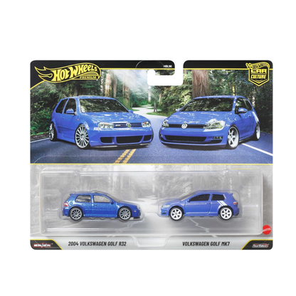Hot Wheels Premium Culture Car 2-Pack VW Golf R32 & Golf MK7