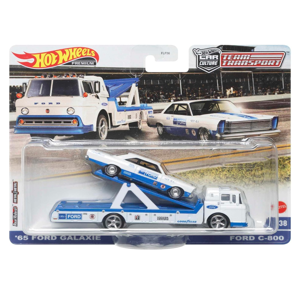 Hot Wheels Team Transport 1965 Ford Galaxie 500 and Ford C-800