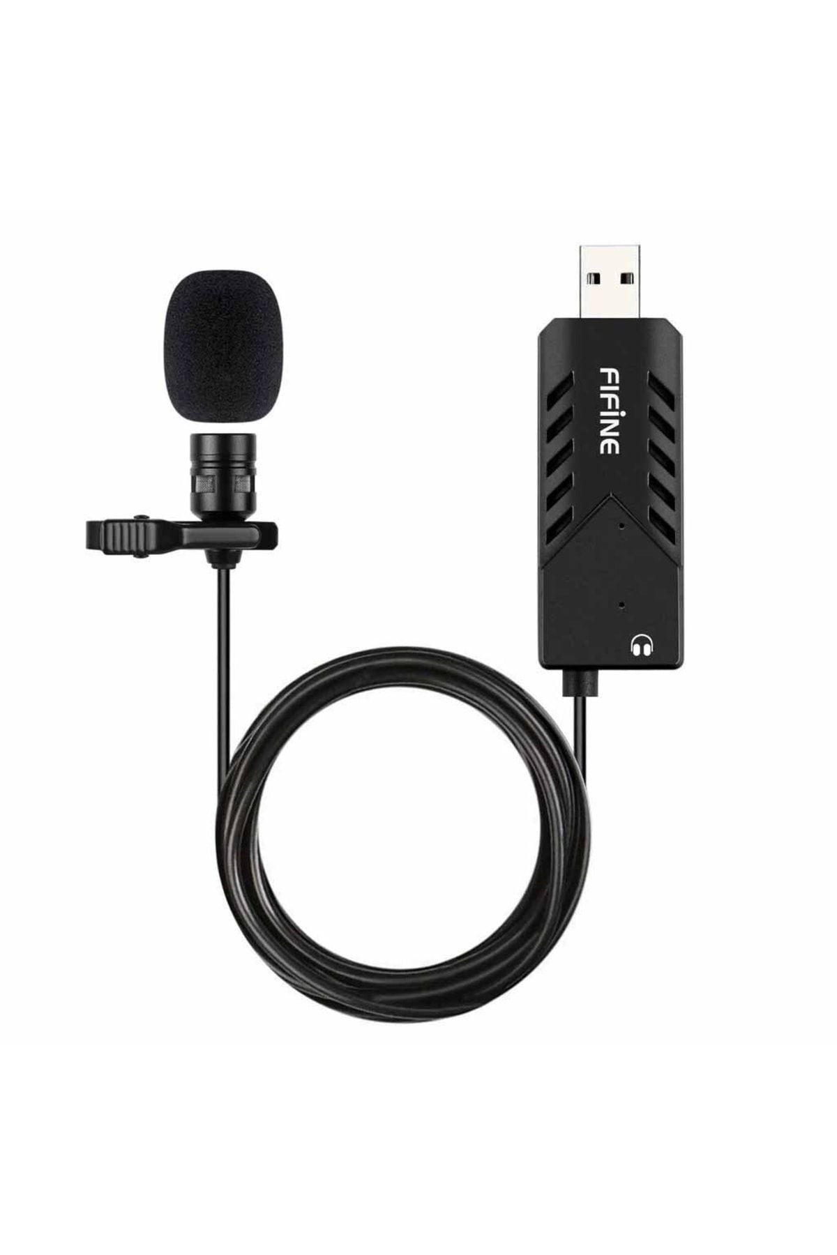 Fifine K053 Kablolu USB Yaka Mikrofonu