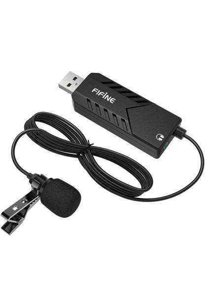 Fifine K053 Kablolu USB Yaka Mikrofonu