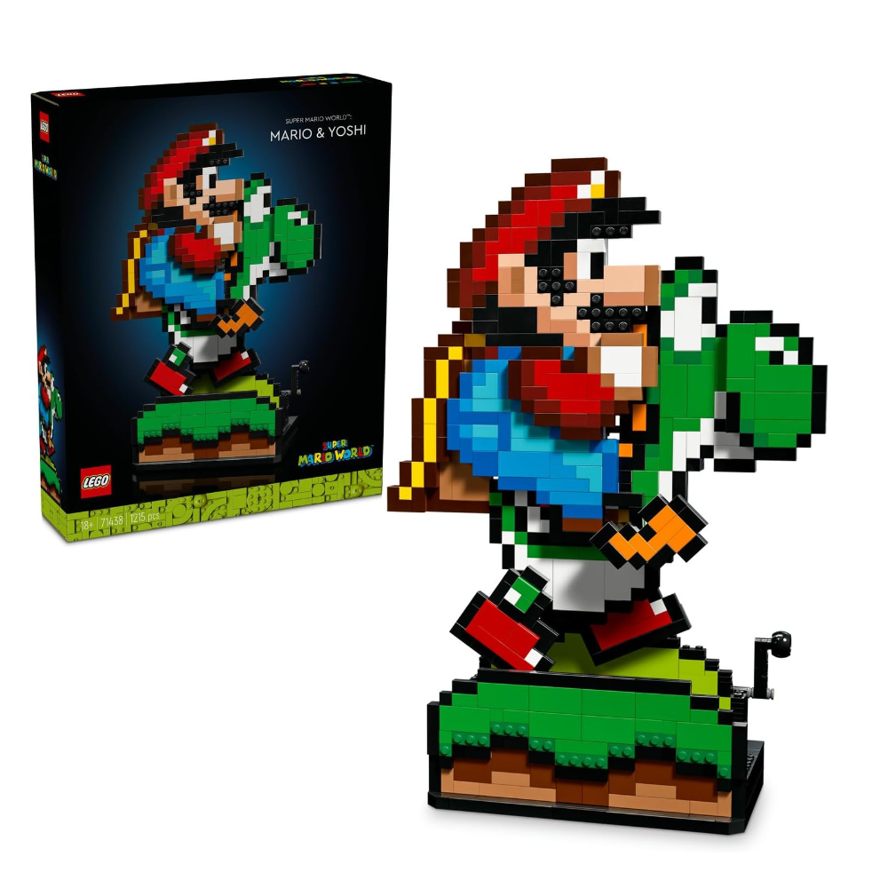 LEGO Super Mario Super Mario World Mario ve Yoshi 71438 - Yetişkinler için Koleksiyonluk Yaratıcı Yapım Seti