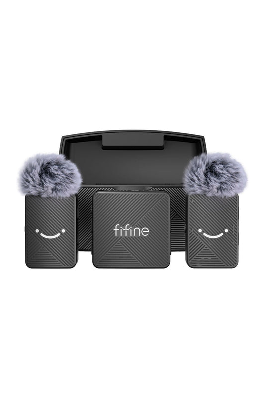 M9 - Fifine Kablosuz Yaka Mikrofon Seti