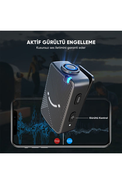M9 - Fifine Kablosuz Yaka Mikrofon Seti
