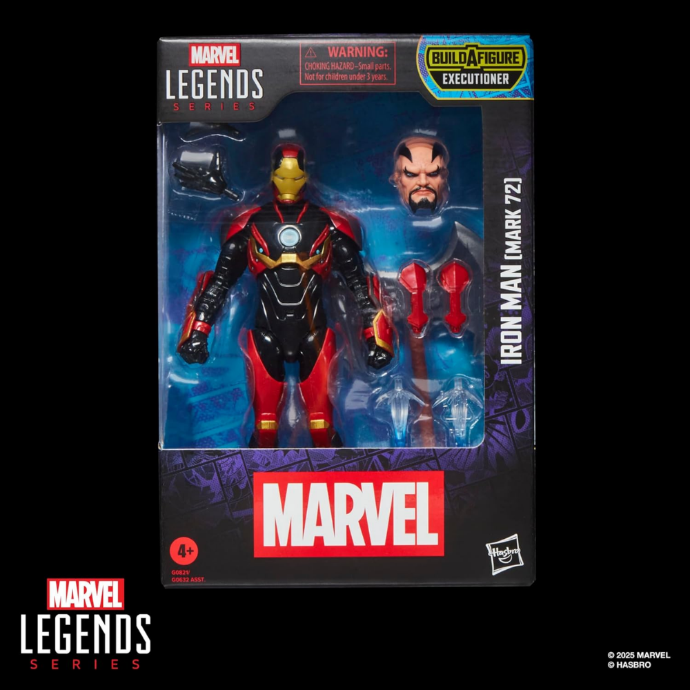 Marvel Legends Iron Man (Mark 72), Iron Man Comics Aksiyon Figürü (Executioner BAF)