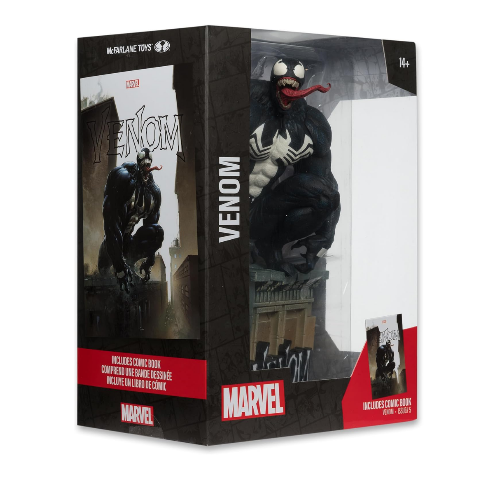 McFarlane Toys Marvel Venom 1:6 Ölçekli Koleksiyon Heykeli & Venom #5 Çizgi Roman