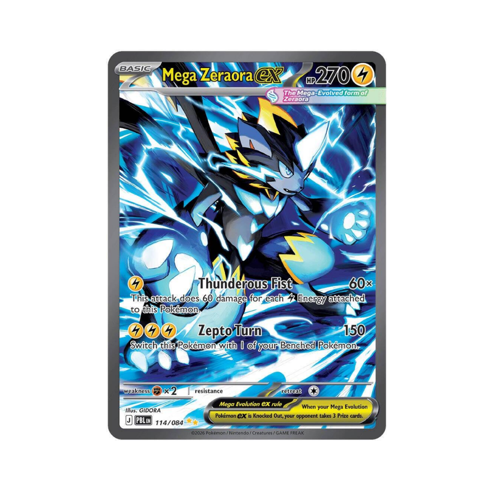 POKEMON TCG Mega Zeraora EX #114