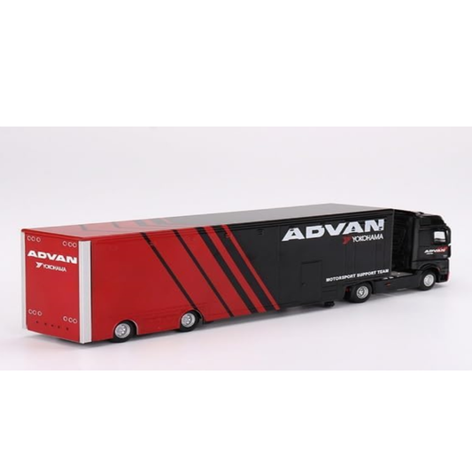 Mini Gt 1/64 Mercedes-Benz Actros W/ Racing Transporter "Advan"