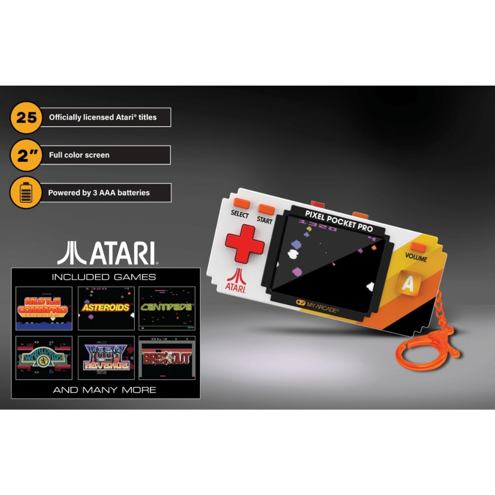 My Arcade Pixel Pocket Player Atari Retro Konsol