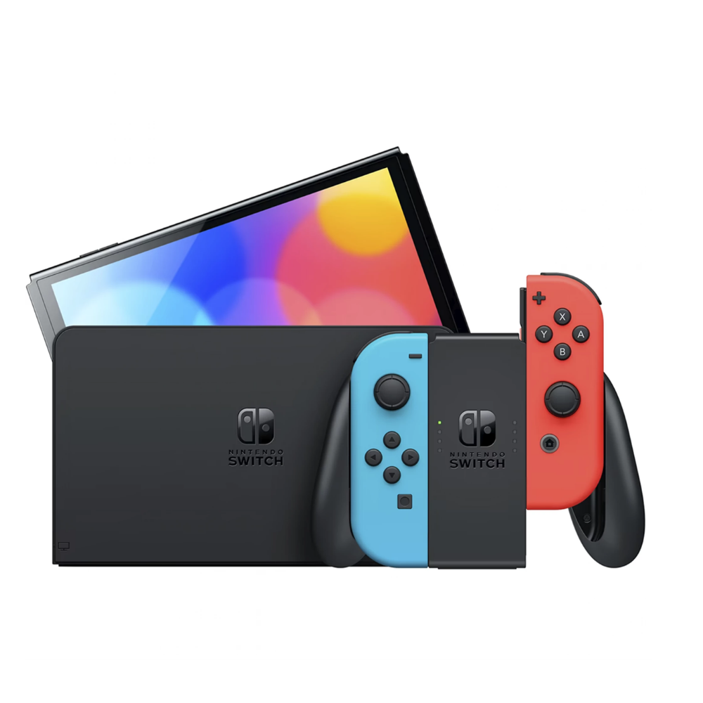 Nintendo Switch OLED Konsol Kırmızı/Mavi