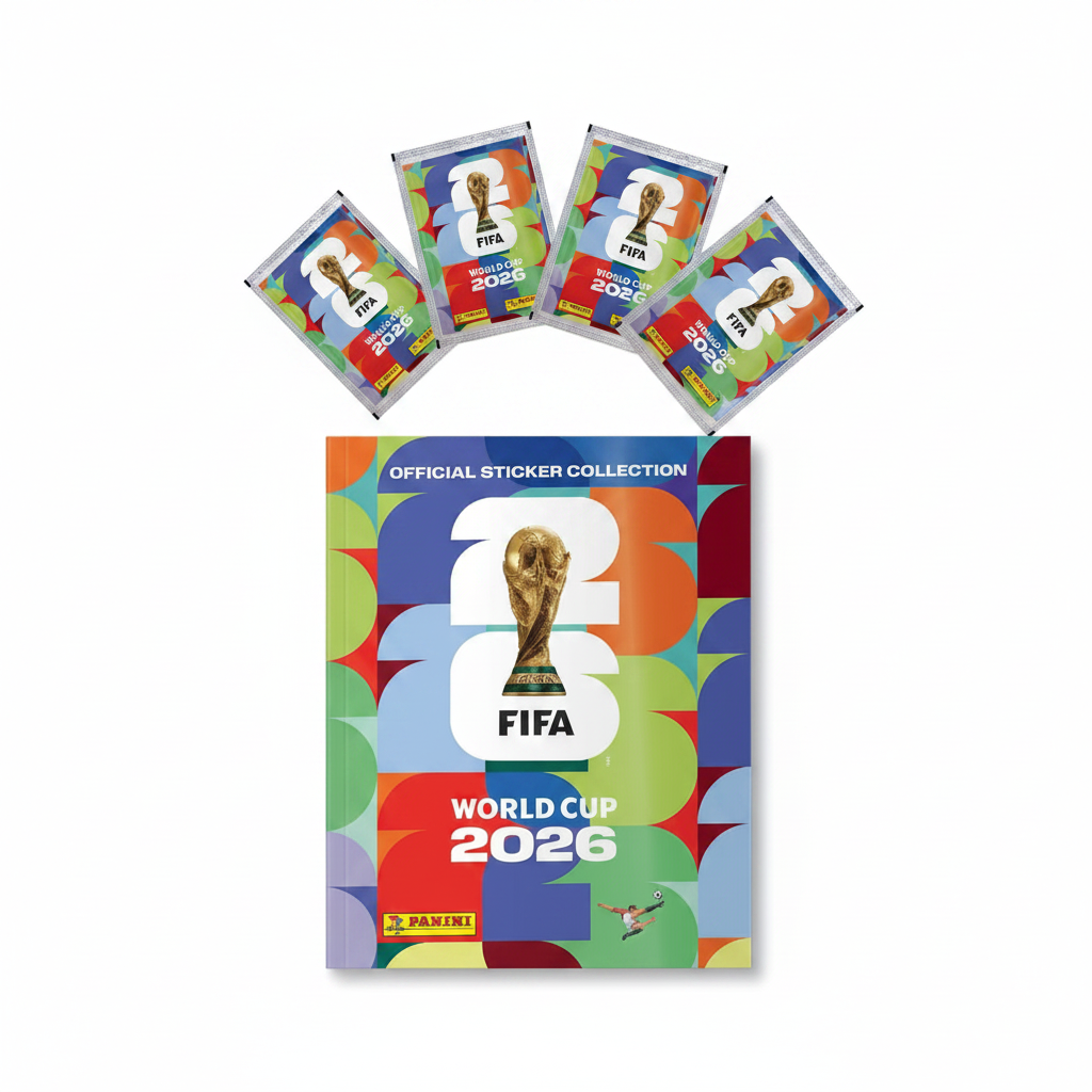 Panini FIFA World Cup 2026 Albüm + 4 Sticker Paketi Hediye Seti