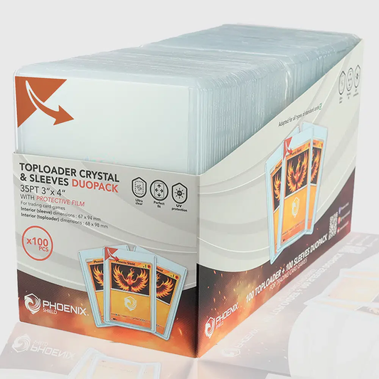 Phoenix Shield Toploader & Sleeve Duo Pack (100'lü Kutu)