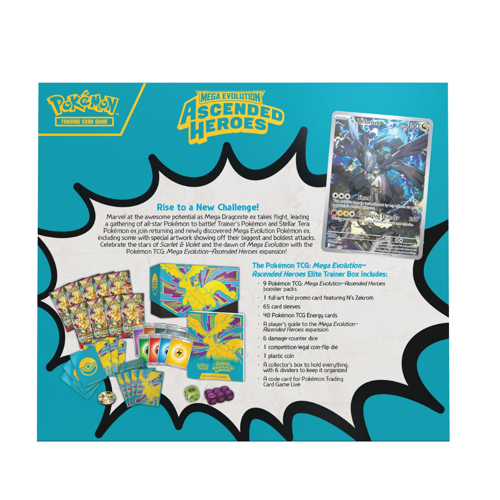 Pokémon Mega Evolution Ascended Heroes Elite Trainer Box