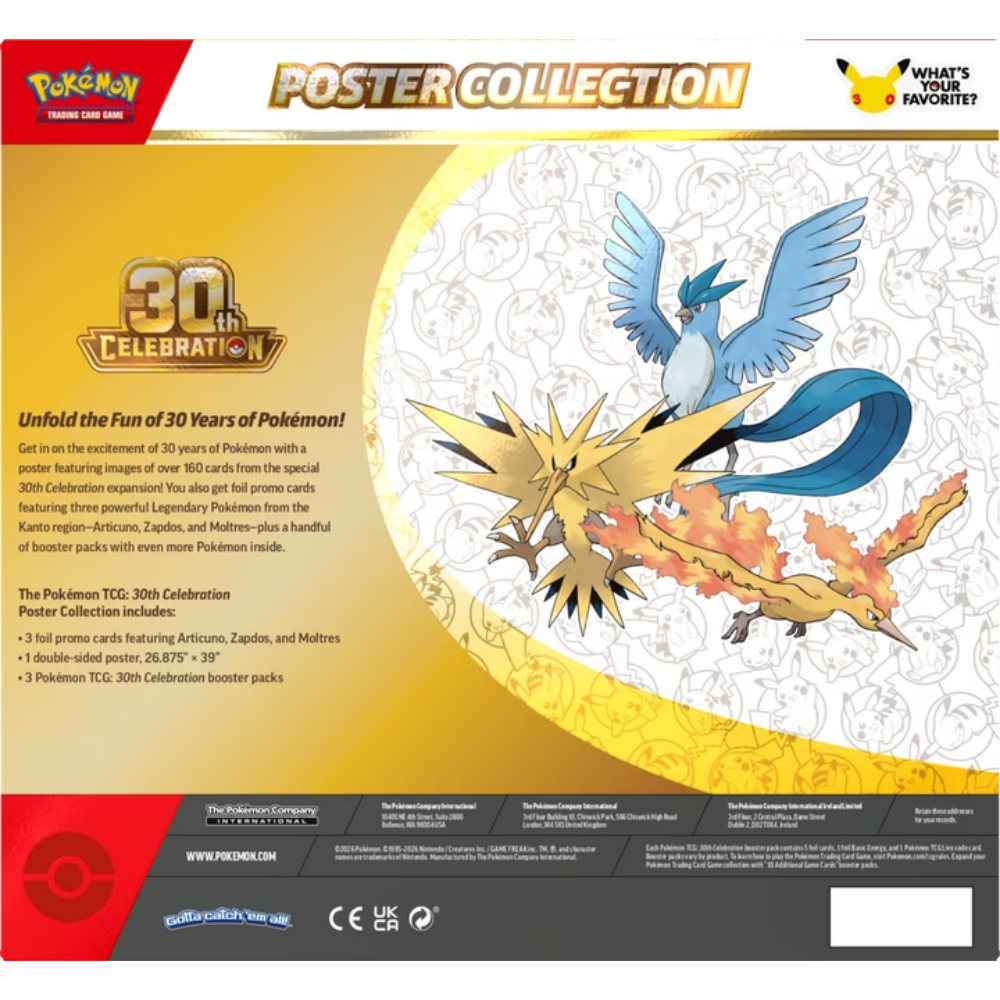 Pokemon TCG - 30th Celebration Poster Collection
