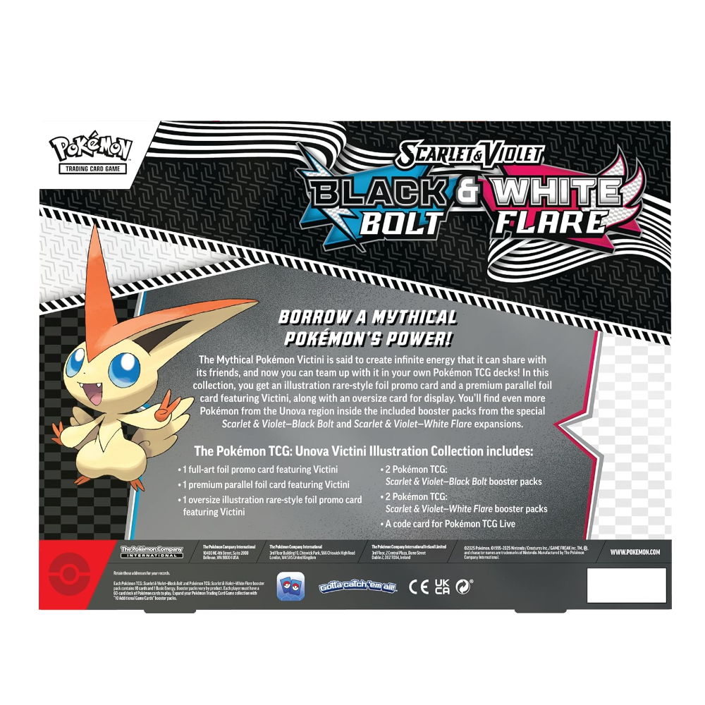Pokemon Company Pokemon TCG - Scarlet & Violet 10.5: Black Bolt & White Flare Victini Illustration Collection