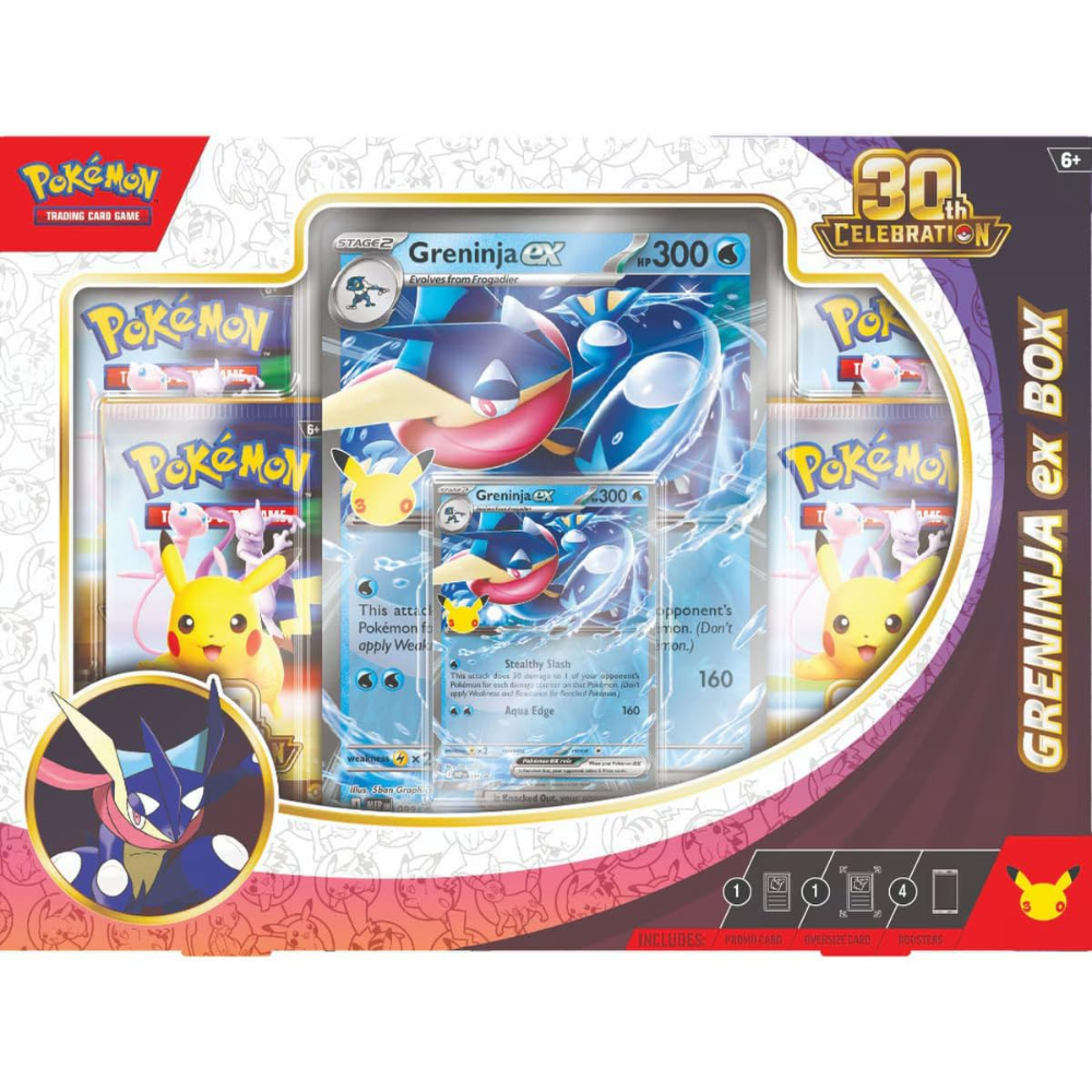 Pokemon TCG: 30th Celebration Greninja ex Box