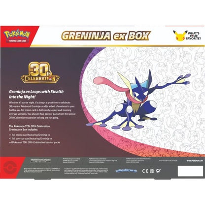 Pokemon TCG: 30th Celebration Greninja ex Box