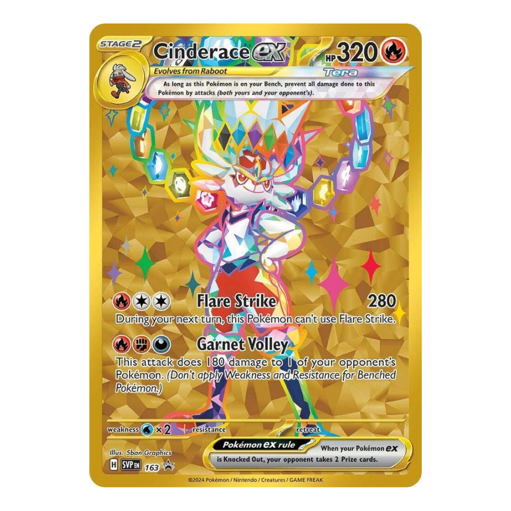 POKEMON TCG Cinderace EX #163 Promo