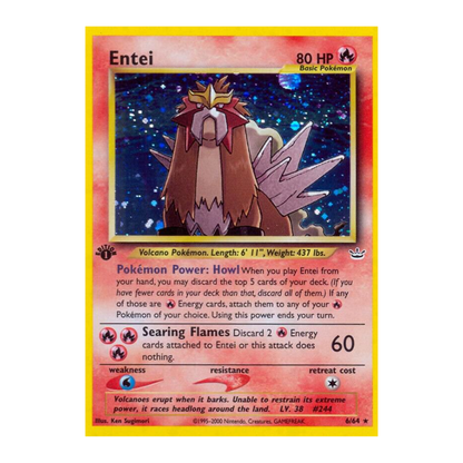 POKEMON TCG Entei #6 & Raikou #13 & Suicune #14 3LÜ SET