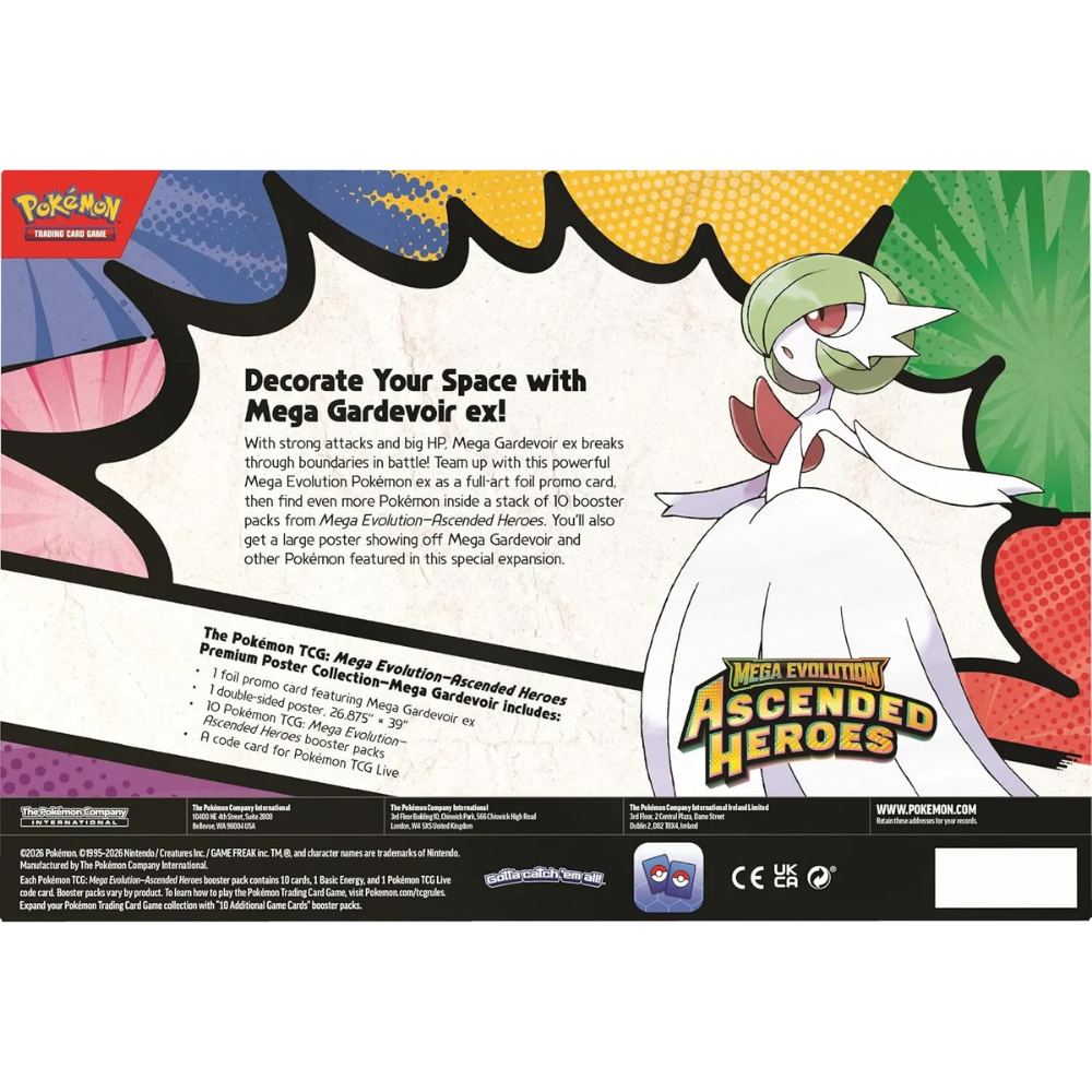 Pokemon TCG Mega Evolution Ascended Heroes Premium Poster Collection