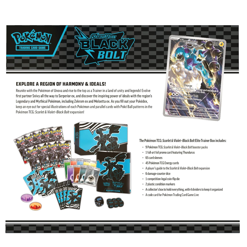 Pokemon TCG SV10.5 Black Bolt Elite Trainer Box