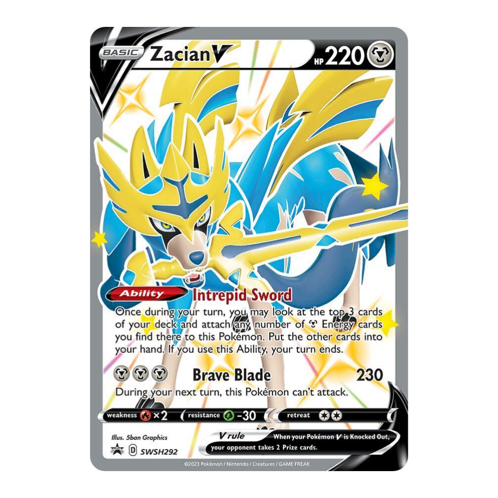 POKEMON TCG Zacian V #SWSH292