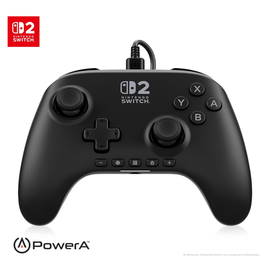 PowerA Nintendo Switch 2 Uyumlu Enhanced Kablolu Kontrolcü - Siyah