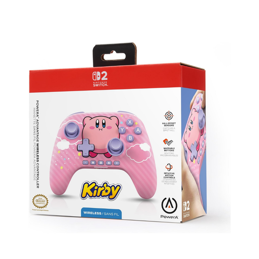 PowerA Advantage Kablosuz Kumanda Nintendo Switch 2 - Kirby Puff