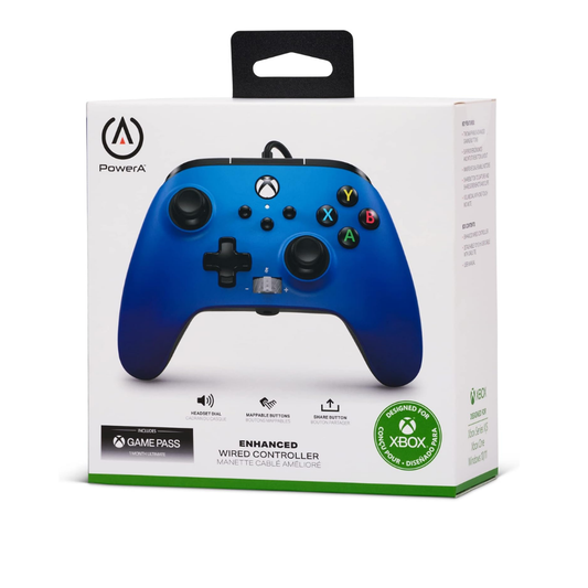 POWERA XBOX SERIES X|S ENHANCED KABLOLU KUMANDA - SAPPHIRE FADE