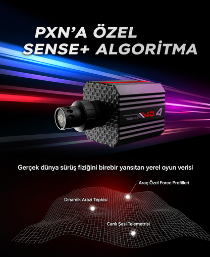 PXN VD4 Bundle – Direct Drive Sim Racing Direksiyon Seti