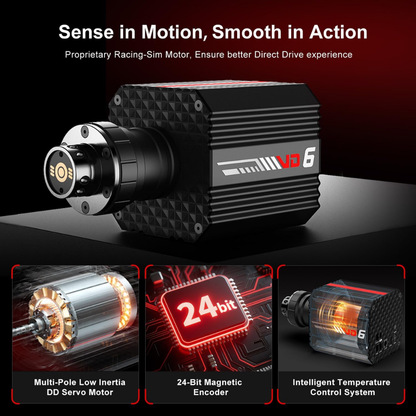 PXN VD6 Bundle Direct Drive Sim Racing Direksiyon Seti