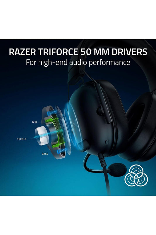 Razer BlackShark V2 X PlayStation Kablolu Oyuncu Kulaklığı – Siyah