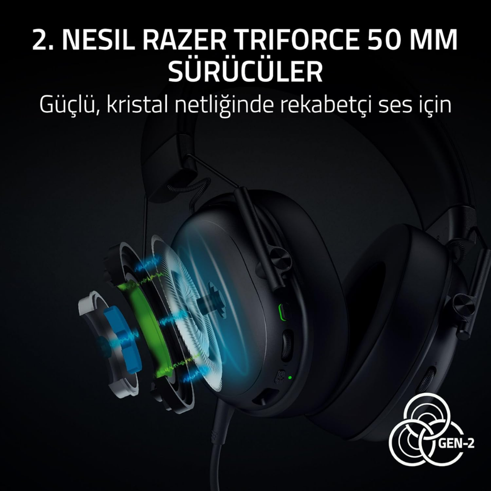 Razer Blackshark V3 X Hyperspeed Kablosuz Siyah Kulaklık