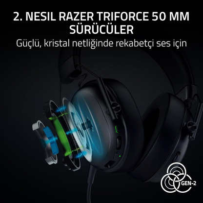 Razer Blackshark V3 X Hyperspeed Kablosuz Siyah Kulaklık