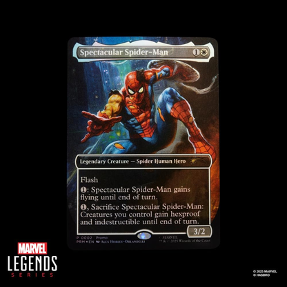 Spider-Man Marvel Legends Serisi Magic: The Gathering Battle-Damaged Aksiyon Figürü – Koleksiyonluk