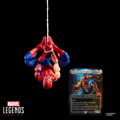 Spider-Man Marvel Legends Serisi Magic: The Gathering Battle-Damaged Aksiyon Figürü – Koleksiyonluk