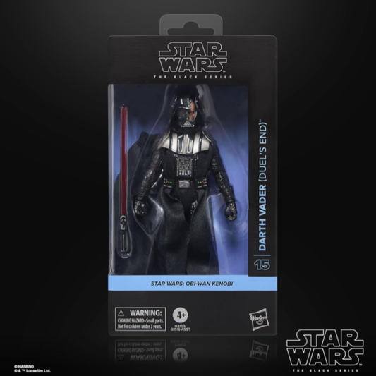 Star Wars Siyah Seri Darth Vader (Düello Sonu), Obi-Wan Kenobi Koleksiyonluk 15 cm Aksiyon Figürü