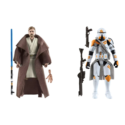 Star Wars Vintage Collection Obi-Wan Kenobi & Airborne Clone Trooper, Star Wars: Revenge of the Sith İkili Aksiyon Figür Seti