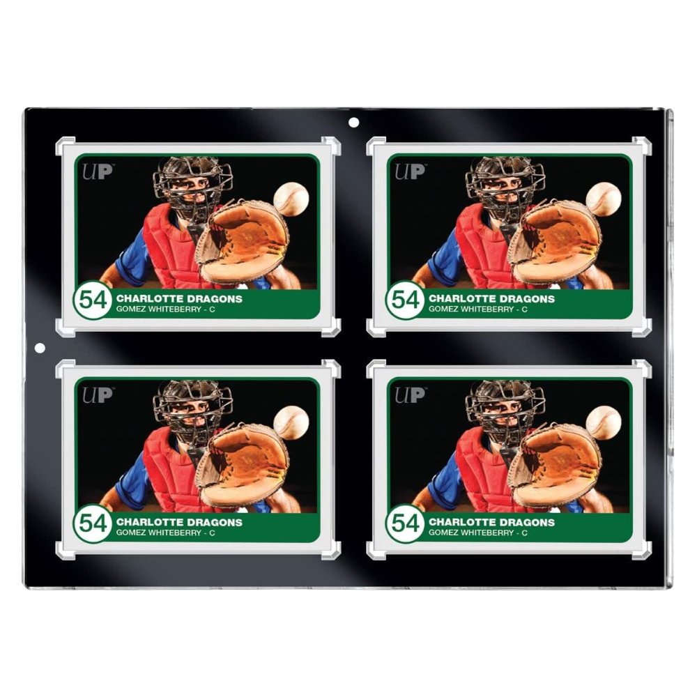 Ultra Pro 35pt 4-Card Black Border Uv One-Touch Mıknatıslı Kart Sergileme Çerçevesi