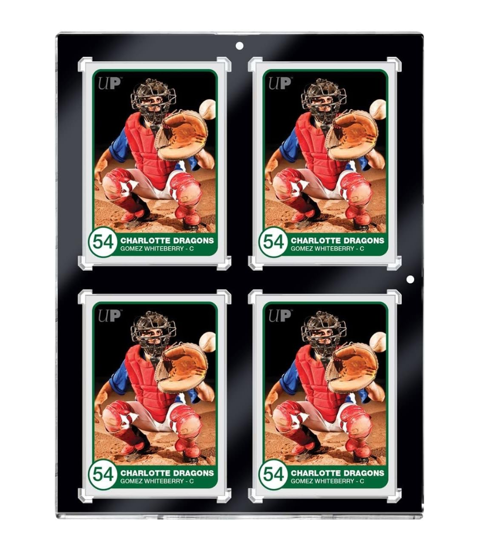 Ultra Pro 35pt 4-Card Black Border Uv One-Touch Mıknatıslı Kart Sergileme Çerçevesi
