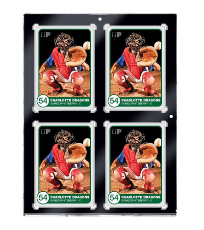 Ultra Pro 35pt 4-Card Black Border Uv One-Touch Mıknatıslı Kart Sergileme Çerçevesi