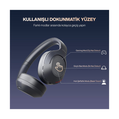 Fifine X3 Kablosuz ANC Kulak Üstü Kulaklık Bluetooth 5.3 & Mikrofon
